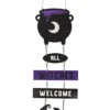 All Witches Welcome Mit Hexenkessel 30cm -Halloween Lieferungen all witches welcome hexenkessel haengeschild 30cm halloween horror und hexen dekoration witchy halloween decoration 53409