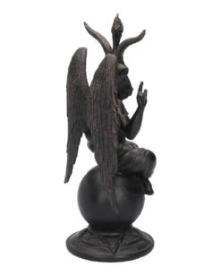 Baphomet Antik Figur Mit Ornamente 12 Baphomet Antik Figur Mit Ornamente -Halloween Lieferungen baphomet mit pentagram antik figur bapohmet antique figurine gothic deco 39516 05