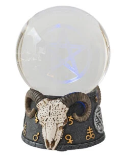 Baphomet Kristallkugel Mit LED -Halloween Lieferungen baphomet wahrsagekugel mit led baphomet crystal ball with led halloween tischdekoration 51351 04