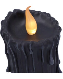 Schwarze Magie LED Kerze 19cm 12 Schwarze Magie LED Kerze 19cm -Halloween Lieferungen black magic led kerze black magic led candle halloween deko gothic deko 54011 05