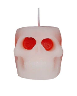 Blutende Totenkopf Kerze 6 Cm