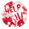 Blutige Halloween Pappteller Help 10 St. -Halloween Lieferungen blutige halloween pappteller help halloween partygeschirr 28500