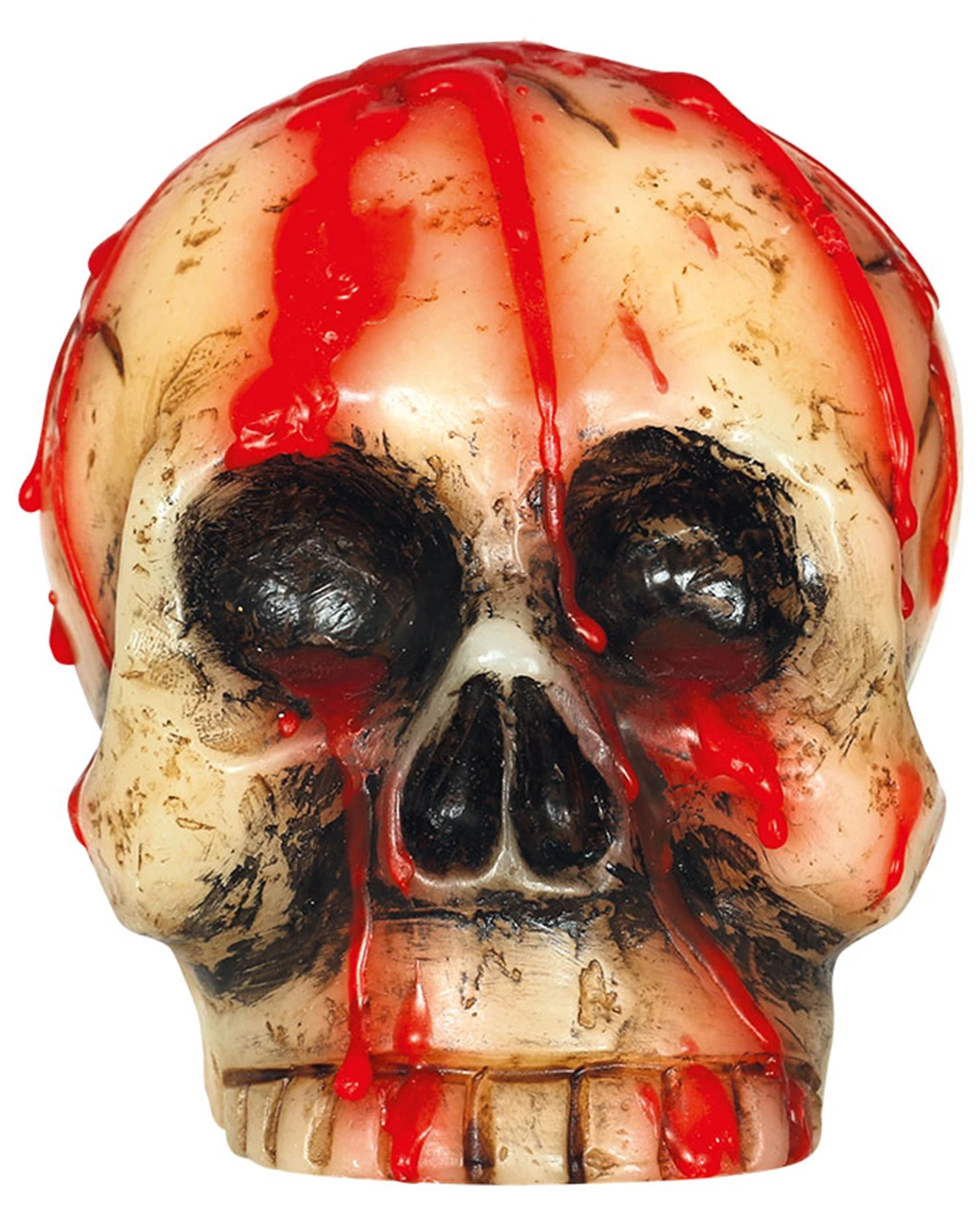 Blutige Totenschädel Kerze 10cm 3 Blutige Totenschädel Kerze 10cm