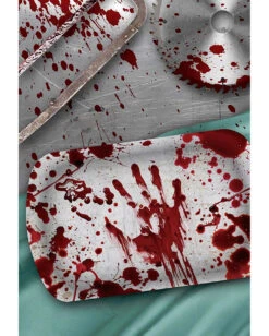 Party Tablett Halloween Blutbad -Halloween Lieferungen blutiges halloween party tablett bloody halloween party tray blutbad buffet deko halloween 53226 2