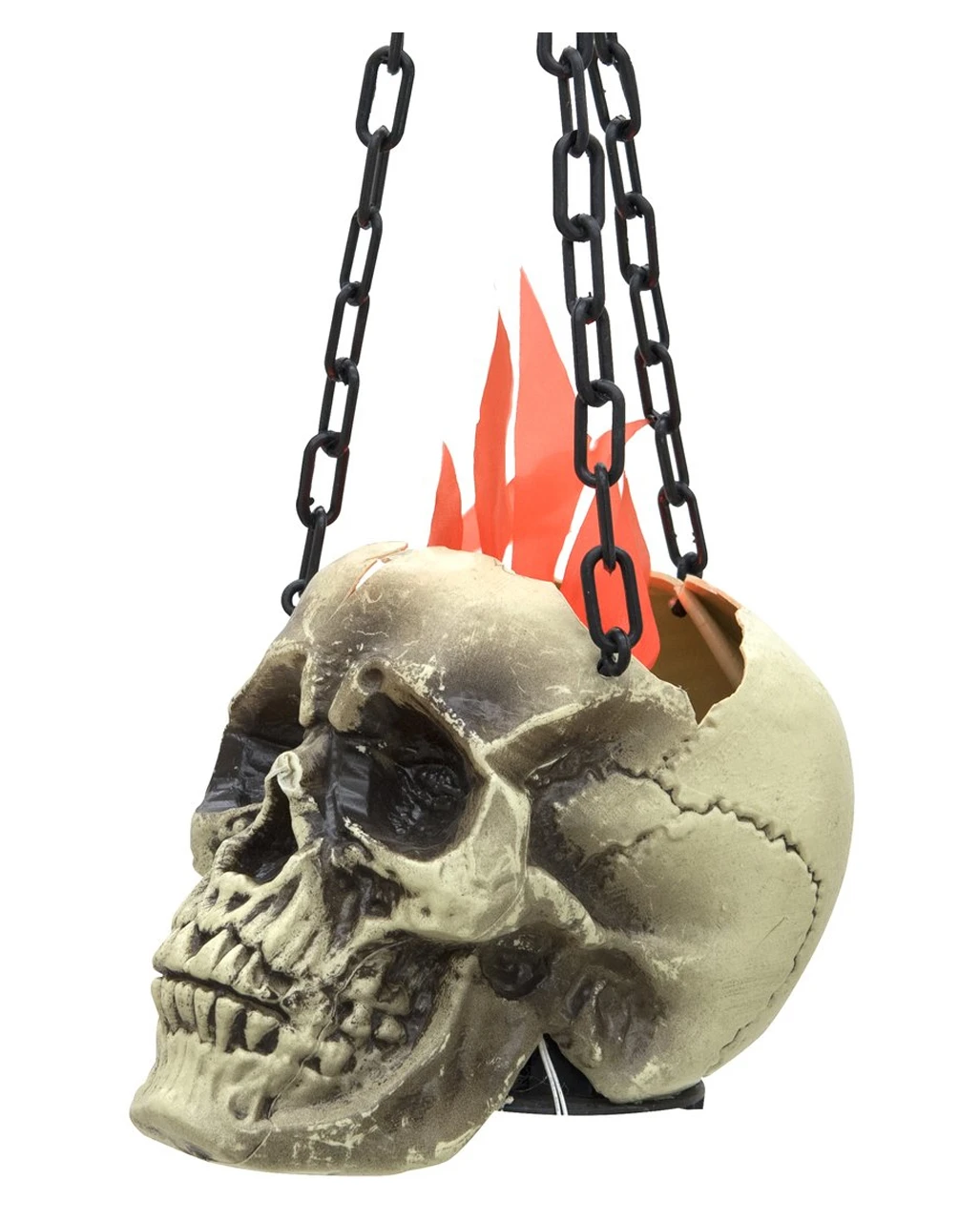 Totenkopf LED Flammenschale 3 Totenkopf LED Flammenschale