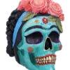 Calavera De Azucar Totenschädel 19cm -Halloween Lieferungen calavera de azucar totenkopf calavera de azucar skull dia de los muertos figur 54563 01