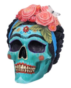 Calavera De Azucar Totenschädel 19cm 11 Calavera De Azucar Totenschädel 19cm -Halloween Lieferungen calavera de azucar totenkopf calavera de azucar skull dia de los muertos figur 54563 03