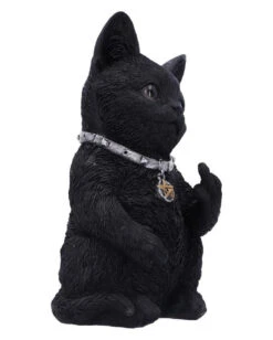 Freche Katze Zeigt Mittelfinger 16,5cm -Halloween Lieferungen cattitude katze zeigt mittelfinger cattitude cat showing middle finger gothic deko geschenkartikel 53939 4
