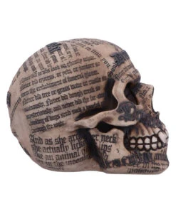 Dracula Totenkopf Mit Bram Stoker Zitaten -Halloween Lieferungen dracula totenschaedel mit bram stoker zitaten vampir totenkopf gothic deko halloween tischdeko 50770 04