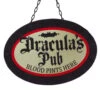 Draculas Pub Wanddeko Mit LEDs 47cm