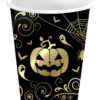 Extravagante Halloween Kürbis Pappbecher 6 St. -Halloween Lieferungen edle halloween kuerbis pappbecher noble halloween pumpkin paper cups elegante halloween tischdeko 53229