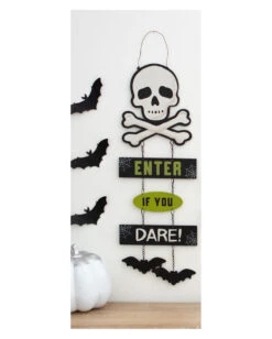 Enter If You Dare Halloween Hängeschild 30cm 7 Enter If You Dare Halloween Hängeschild 30cm -Halloween Lieferungen enter if you dare halloween schild enter if you dare chain sign halloween deko 53143 03