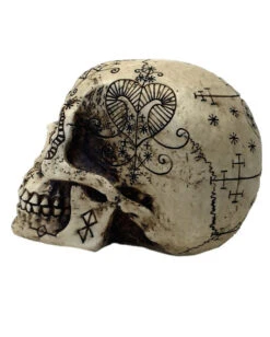 Fantasy Totenschädel Mit Mystic Muster -Halloween Lieferungen fantasy totenkopf mit mystic muster fantasy totenschaedel mit muster skeleton skull with tattoo pattern 39786 03
