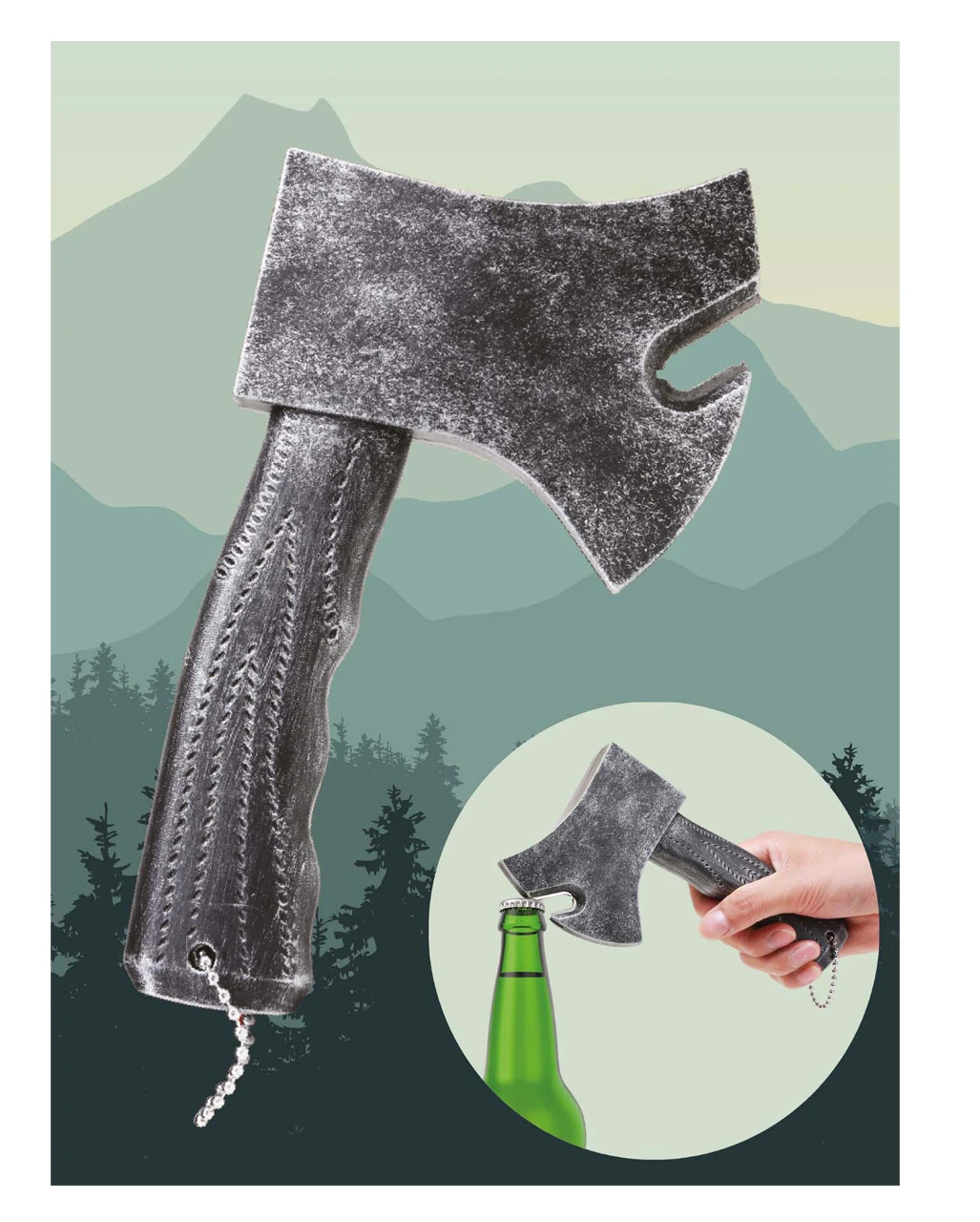 Axt Flaschenöffner 4 Axt Flaschenöffner – Bild 2