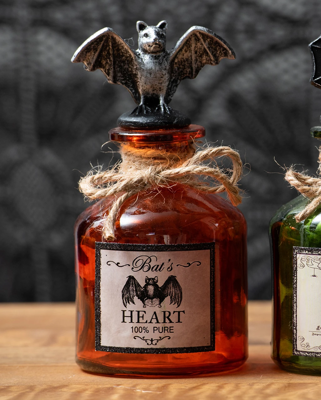 Zaubertrank Glasflasche Fledermaus Herz 4 Zaubertrank Glasflasche Fledermaus Herz – Bild 2