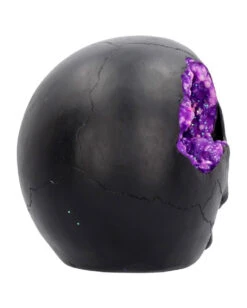 Geode Totenschädel Mit Violettem Gothic Glitter -Halloween Lieferungen geode totenkopf mit violetten gothic glitzer geode skull with purple gothic glitter 39526 05