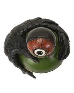 Giftflasche Mit Blutigem Augapfel & Krähe 20cm -Halloween Lieferungen giftflasche mit blutigem auge und schwarzem rabe poision bottle with bloody eyeball and raven gothic deko 54745 03