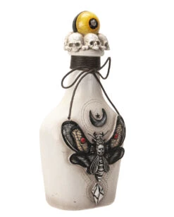 Giftflasche Mit Totenkopf Motte & Auge 25cm -Halloween Lieferungen giftflasche mit totenkopf schwaermer und augapfel poision bottle with skull moth and eyeball 54747 04
