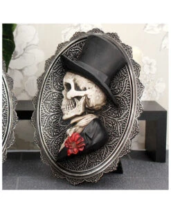 Gothic Skelett Gentleman Day Of The Dead Wand- & Standbild 12 Gothic Skelett Gentleman Day Of The Dead Wand- & Standbild -Halloween Lieferungen gothic skelett gentleman day of the dead wandbild gothic skeleton gentleman wall plaque gothic deko 39302 5