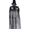 Böse Hexe Hängefigur Grau 180cm -Halloween Lieferungen graue hexe haengefigur 180cm grey witch hanging figure halloween figur zum aufhaengen 53367