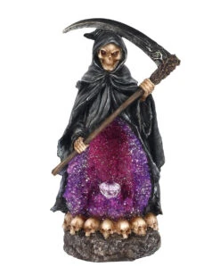 Sensenmann Backflow Räucherkegel Halter Mit LED -Halloween Lieferungen grim reaper backflow raeucherkegel halter mit licht grim reaper backflow incense burner with light 50660 02