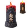 Sensenmann LED Kerze Dekofigur -Halloween Lieferungen grim reaper led kerze halloween und gothic wohnungsdeko grim reaper led candle 52704