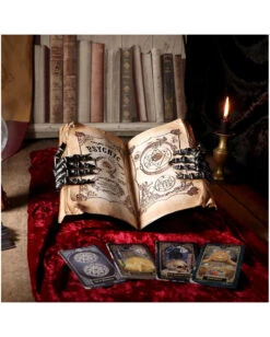 Hellseher Zauberbuch Deko 25,8cm 15 Hellseher Zauberbuch Deko 25,8cm -Halloween Lieferungen grimoire hexenbuch deko psychic compendium deco halloween tischdekoration 51062 07