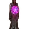 Sensenmann Mit Leuchtender Glaskugel 1 Sensenmann Mit Leuchtender Glaskugel -Halloween Lieferungen grosser grim reaper mit leuchtender glaskugel grim reaper light up self sitter sensenmann halloween deko 52536
