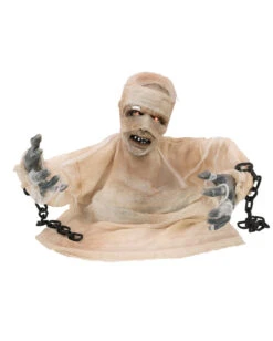 Mumie Halloween Animatronic 40cm 10 Mumie Halloween Animatronic 40cm -Halloween Lieferungen groundbreaker mumie animatronic 40cm halbierte mumie halloween dekofigur animated mummy 36298 04