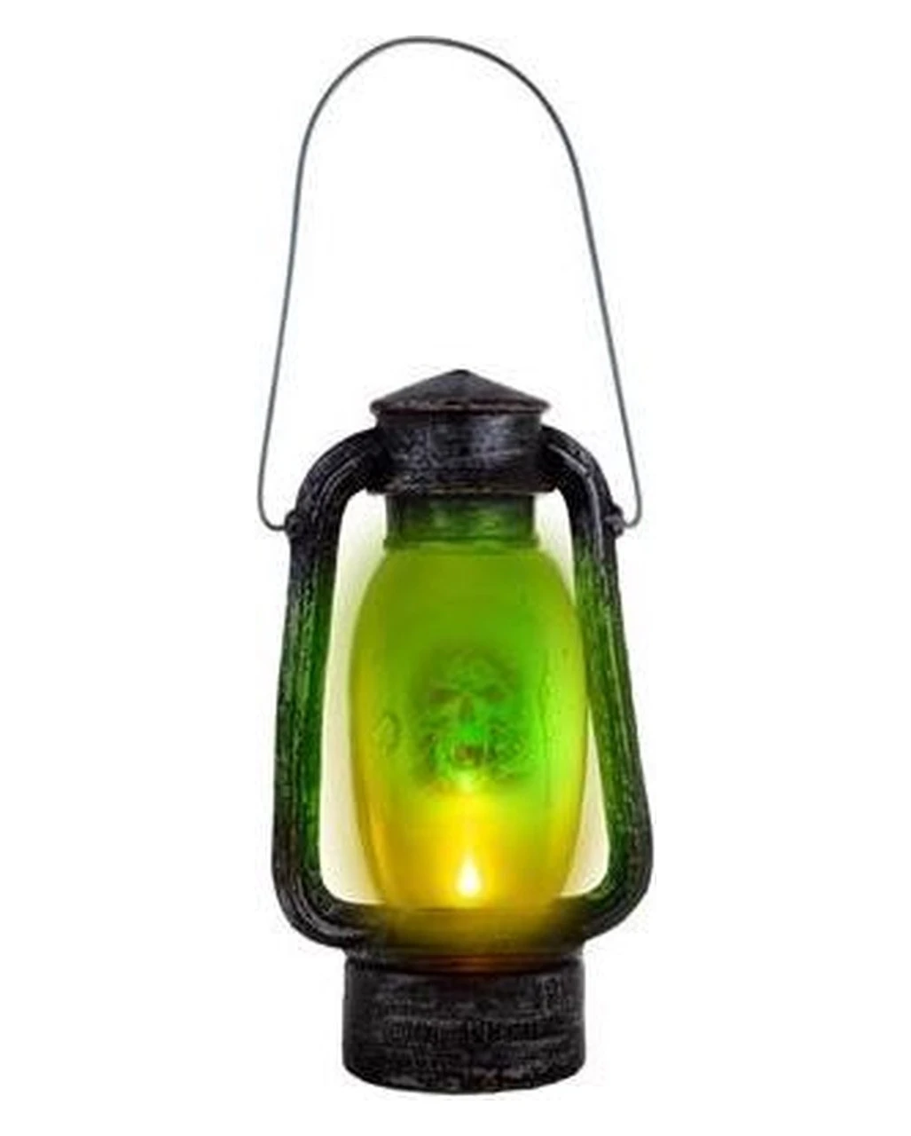 Grubenleuchte Mit Totenkopf & Licht 24cm 3 Grubenleuchte Mit Totenkopf & Licht 24cm