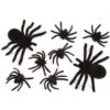 Deko Taranteln Schwarz 8 St. 1 Deko Taranteln Schwarz 8 St. -Halloween Lieferungen haarige spinnen schwarz 8 stueck fuzzy spider family black 8 pieces halloween ungeziefer 52657
