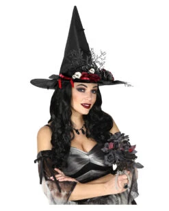 Schwarze Witwe Brautstrauß Mit Schwarzen & Roten Rosen 6 Schwarze Witwe Brautstrauß Mit Schwarzen & Roten Rosen -Halloween Lieferungen halloween brautstrauss mit schwarzen und roten rosen black widow bouquet with red and black roses 38618 02