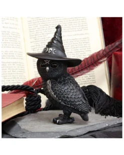 Walpurgisnacht Eule Mit Hexenhut 13,5cm 14 Walpurgisnacht Eule Mit Hexenhut 13,5cm -Halloween Lieferungen halloween eule mit hexenhut walpurgisnacht eule mit hexenhut halloween owl with witch hat 50745 06