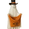 Halloween Gespenst Mit Trick Or Treat Tasche 42cm -Halloween Lieferungen halloween geist mit trick or treat tasche 42cm halloween ghost with trick or treat bag halloween deko gespenst 54654