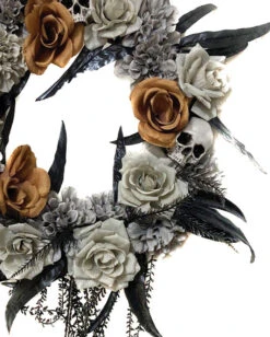 Ausgewählte Produkte -Halloween Lieferungen halloween gothic tuerkranz totenkopf tuerkranz gothic halloween wreath 52619 02
