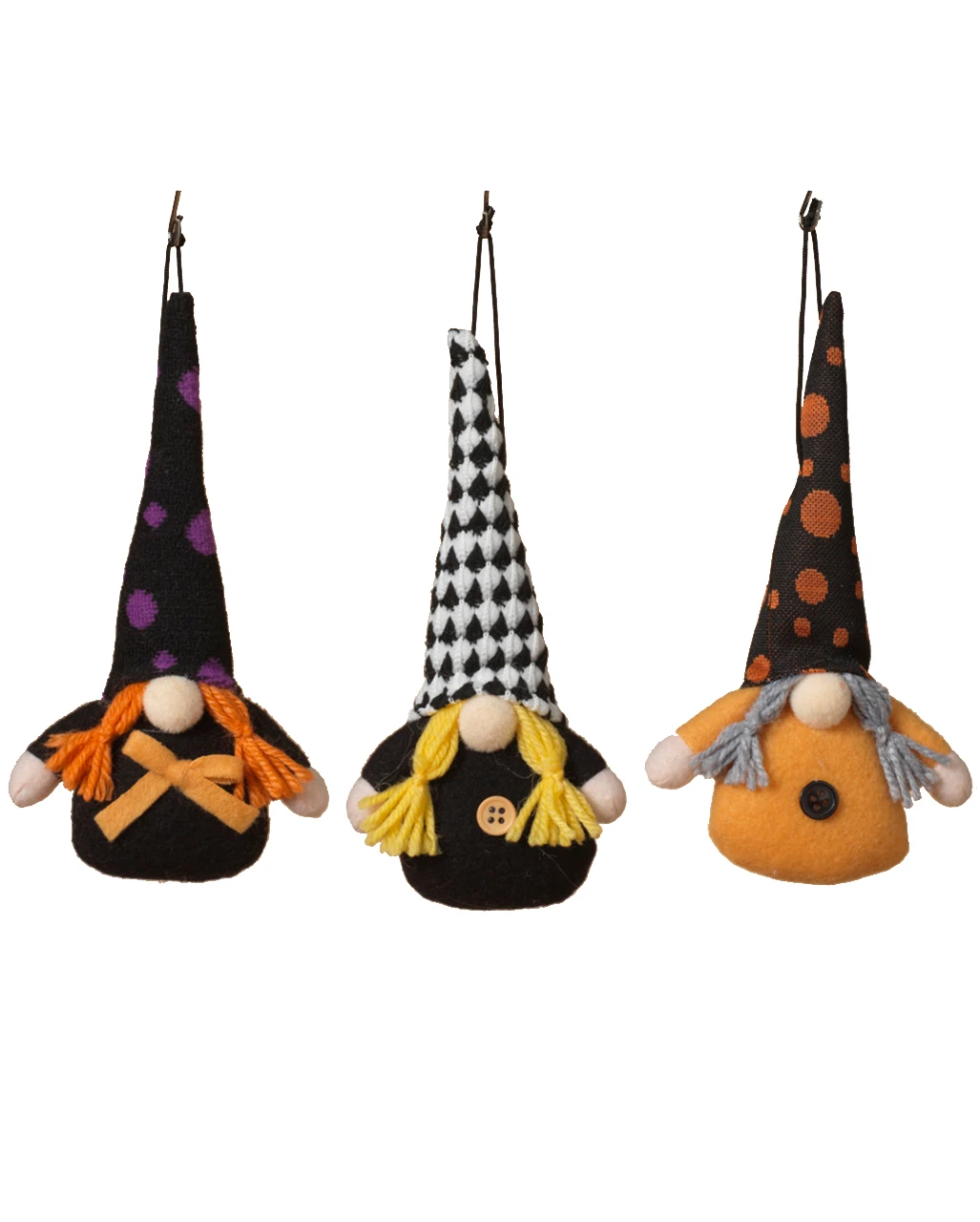 Halloween Gnom Zum Aufhängen 16,5cm 3 Halloween Gnom Zum Aufhängen 16,5cm