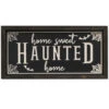 "Home Sweet Haunted Home" Halloween Wandbild 40cm -Halloween Lieferungen halloween holzschild home sweet haunted home 40cm wood engraved wall sign home sweet haunted home 54284