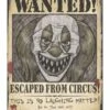 Horror-Clown Wanted Poster 1 Horror-Clown Wanted Poster -Halloween Lieferungen halloween horrorclown deko poster halloween haunted circus wanted sign 51776