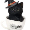 Halloween Katze In Teetasse 16cm -Halloween Lieferungen halloween kaetzchen in teetasse halloween kitten in a tea cup halloween tisch deko 51341 01