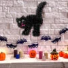 Schwarze Katze Aus Lametta 1 Schwarze Katze Aus Lametta -Halloween Lieferungen halloween katze aus lametta halloween cat lametta halloween deko 51728 02