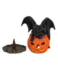 Jack O Lantern Kürbis Mit Drache Räucherkegelhalter -Halloween Lieferungen halloween kuerbis mit drachen raeucherkegelhalter halloween kuerbis teelichthalter trick or treat dragon cone burner 51679 03