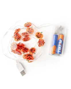Mini Kürbis Lichterkette Als Halloween Deko -Halloween Lieferungen halloween mini kuerbis lichterkette halloween mini pumpkin string lights halloween decoration 53815 02