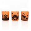 Halloween Motiv Teelichtgläser Als 3er-Set -Halloween Lieferungen halloween motiv teelichthalter aus glas 3er set halloween votive tealight holders halloween tischdekoration 53282 01