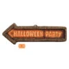 Halloween Party Hinweisschild 56 X 17 Cm -Halloween Lieferungen halloween party hinweisschild halloween party sign halloween deko 37968 01 1