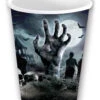 Halloween Pappbecher Zombie Friedhof 6 St. -Halloween Lieferungen halloween zombie friedhof pappbecher halloween zombie graveyard paper cups halloween friedhof dekoration 53191