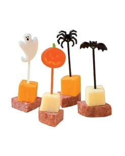 Halloween Party Picker 72 St. -Halloween Lieferungen halloween party picker partypicker mit geist fledermaus kuerbis und spinnen motiv 22548 d