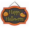 Happy Halloween Schild Mit Kürbis -Halloween Lieferungen happy halloween schild happy halloween sign halloween tuer und wand deko 39767