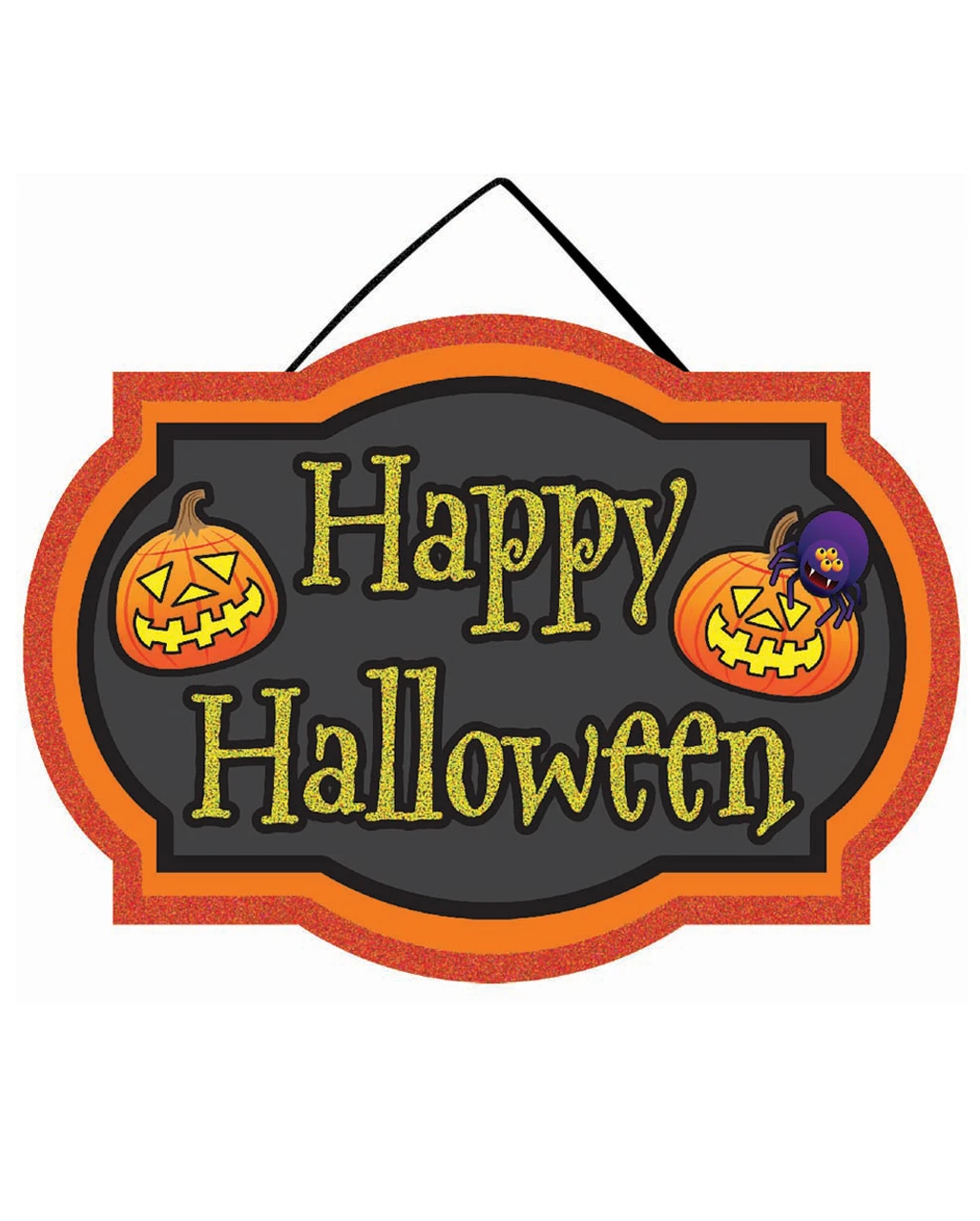 Happy Halloween Schild Mit Kürbis 3 Happy Halloween Schild Mit Kürbis