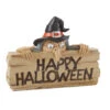 Happy Halloween Hexe Wanddekoration 21 Cm -Halloween Lieferungen happy halloween tuerschild mit neugieriger hexe kindgerechte halloween dekoration halloween wand dekoration 53785