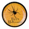 Spinnen Pappteller Happy Halloween 8 St. 2 Spinnen Pappteller Happy Halloween 8 St. -Halloween Lieferungen happy halloween pappteller partyteller partygeschirr halloween geschirr halloween paper plates 26667